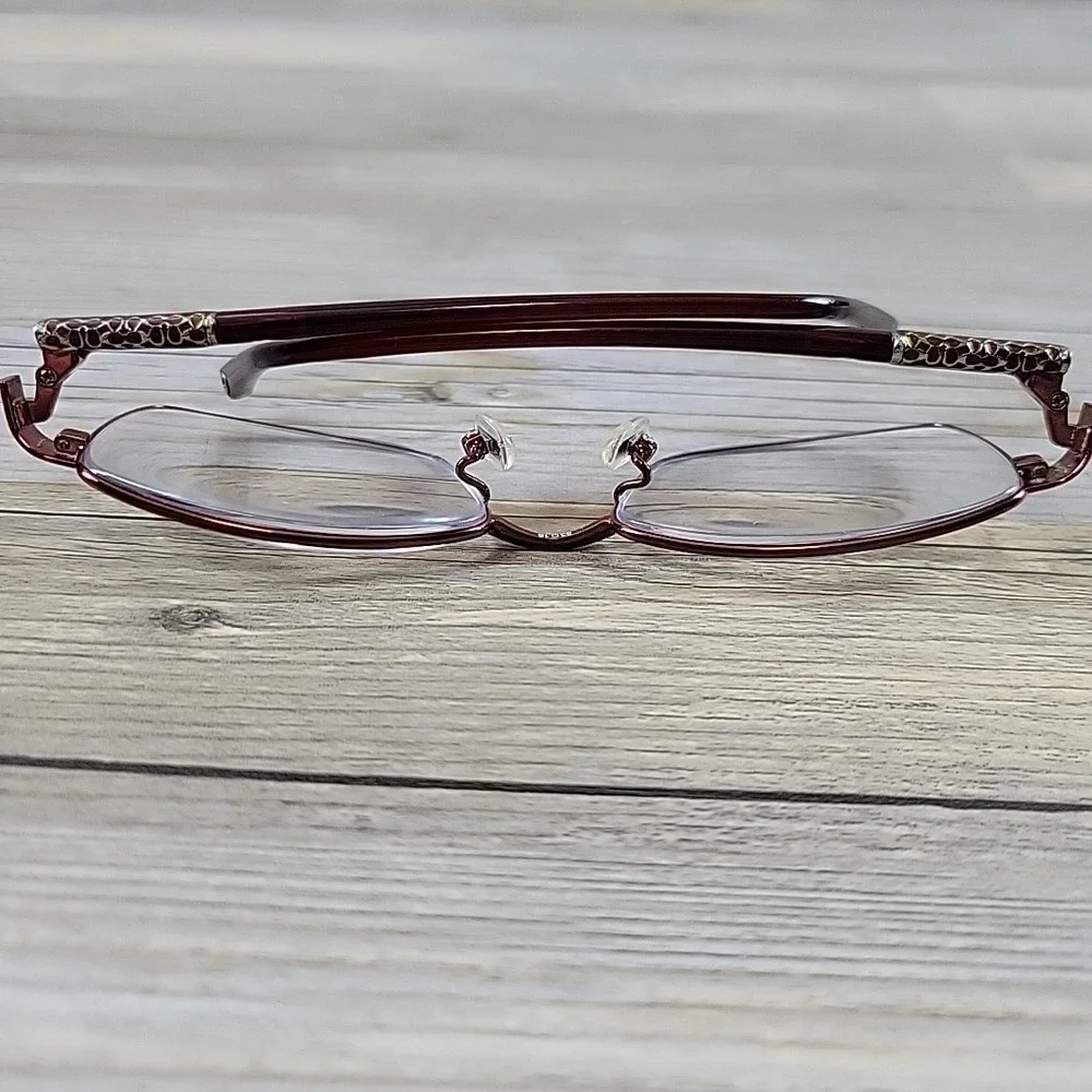 Coach Eyeglasses FRAMES ONLY‎ Womens Red Gertie 242 Bordeaux 53-16-135